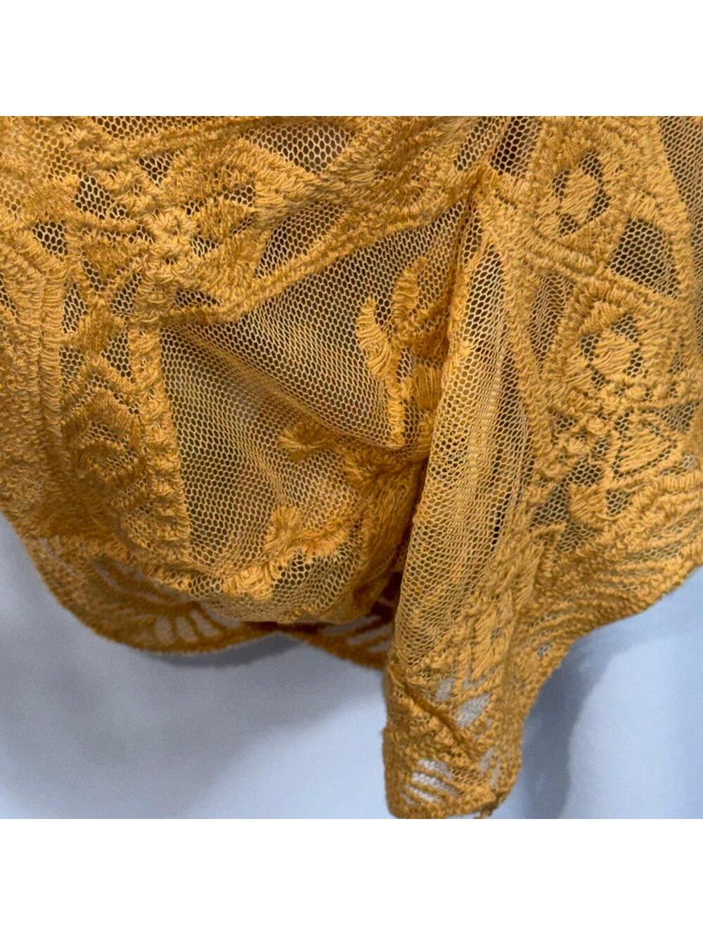 HYFVE Mustard Lace Romper Size Small NWT - Picture 7 of 9